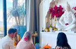 Priyanka Chopra give a glimpse of the temple at their LA home as she offer prayers on Maha Shivratri